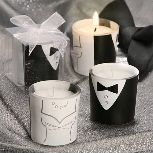 Bride shops & Groom candles