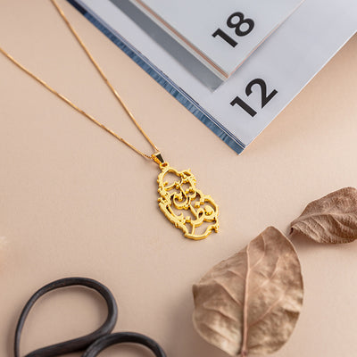 (QND Necklace Collection) :Qatar Map Necklace