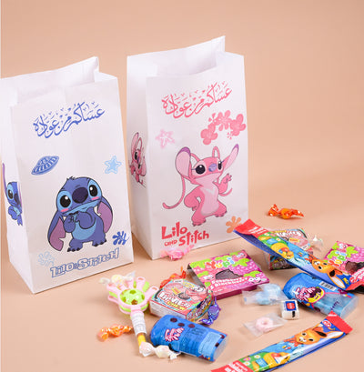 Loli n stitch : لولي وستيتش اكياس ورق Dozen 12pcs