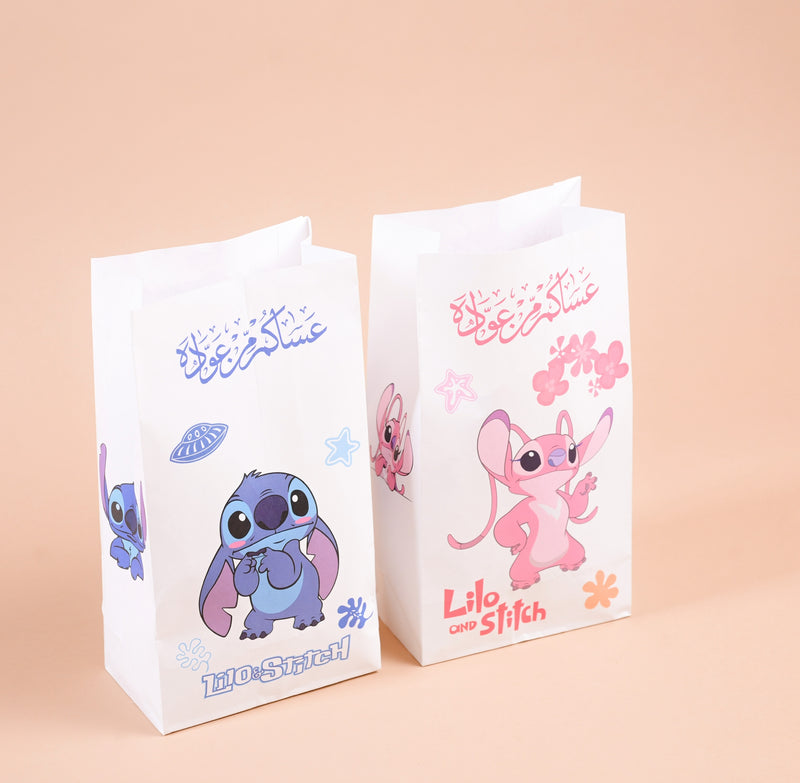 Loli n stitch : لولي وستيتش اكياس ورق Dozen 12pcs