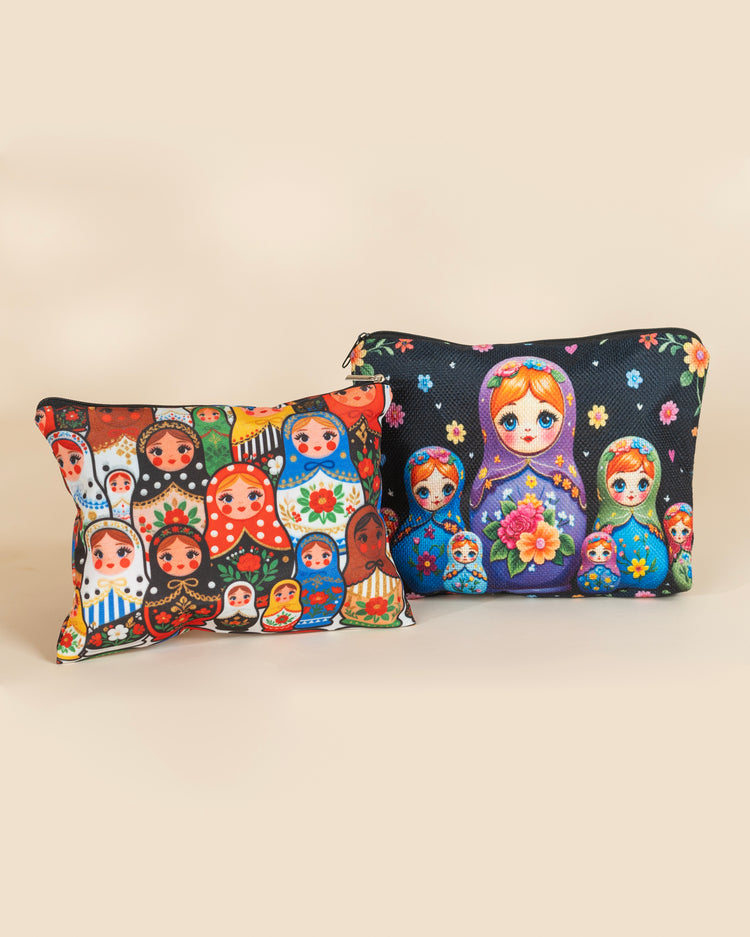 Luxury Matryoshka Pouch :  حقائب الماتريوشكا الفاخرة