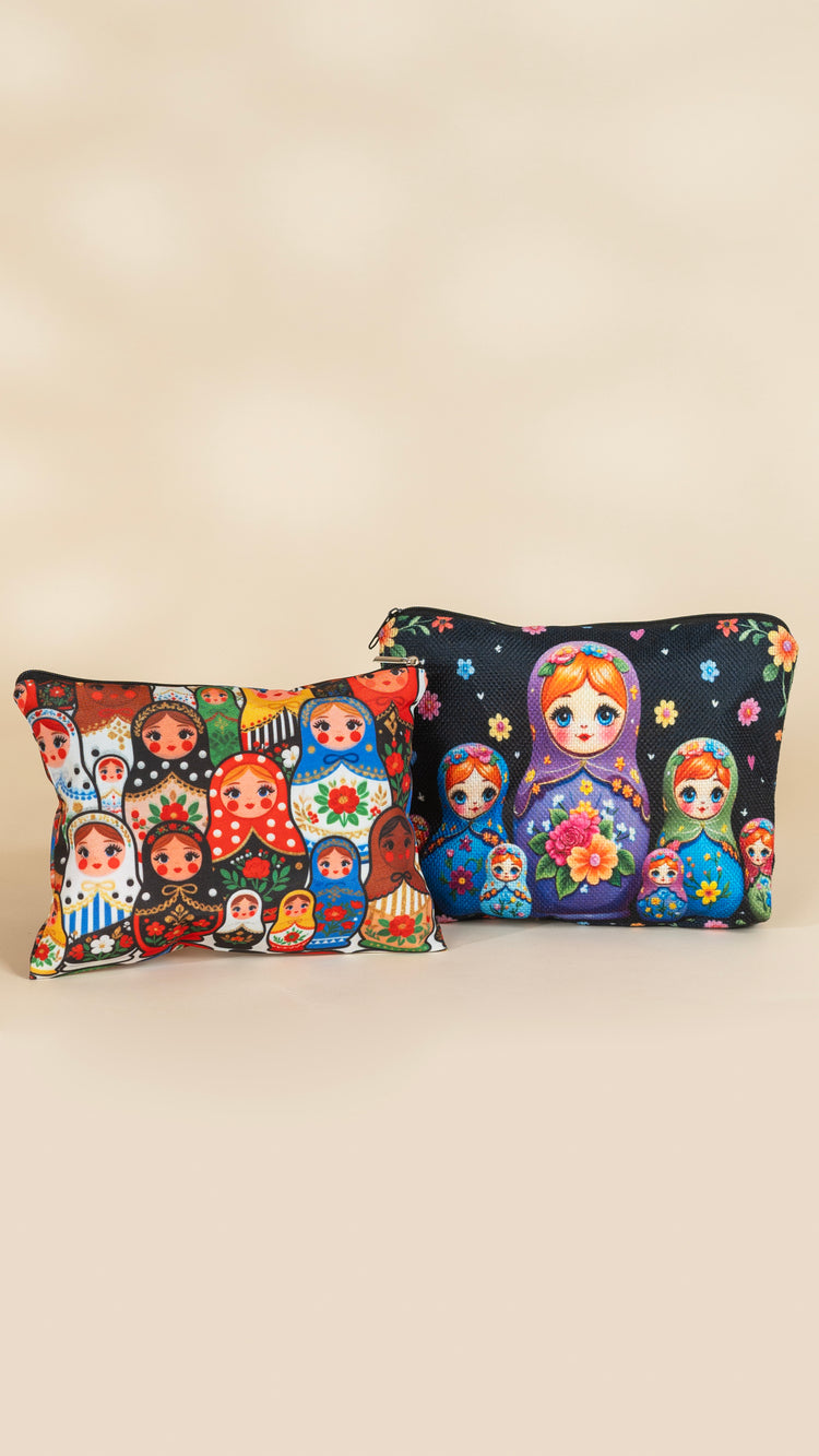 Luxury Matryoshka Pouch :  حقائب الماتريوشكا الفاخرة