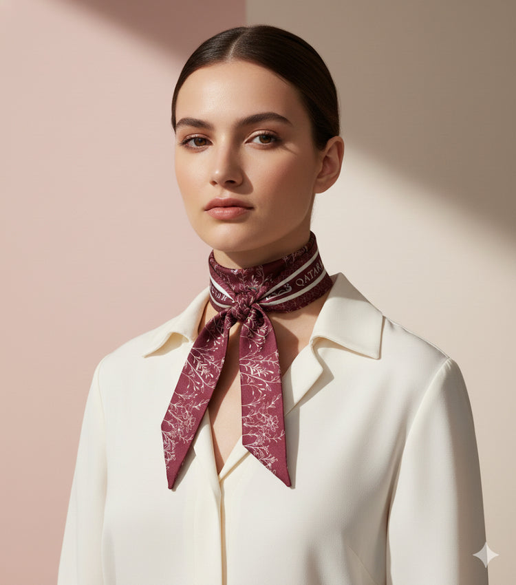 Scarf Collection :  Twilly silk scarf : وشاح التويلي الحريري