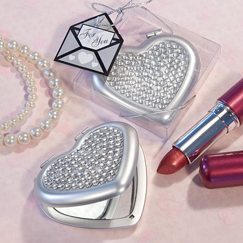 Crystal Heart Mirror