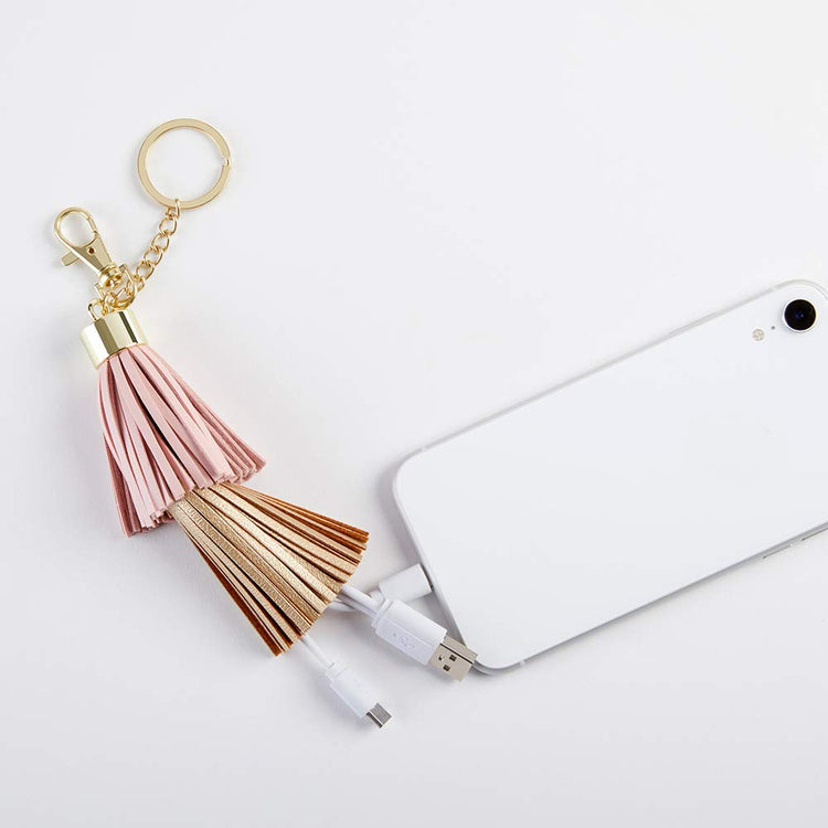 Pinkish USB Keychain Charger