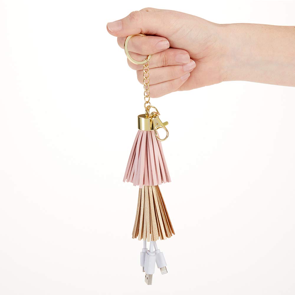 Pinkish USB Keychain Charger