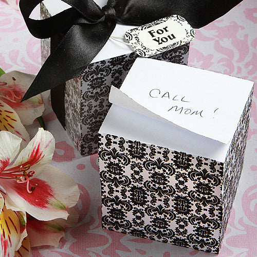 Damask Notepad Cube