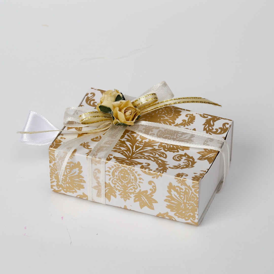 Golden Damask Box (Set of 12)