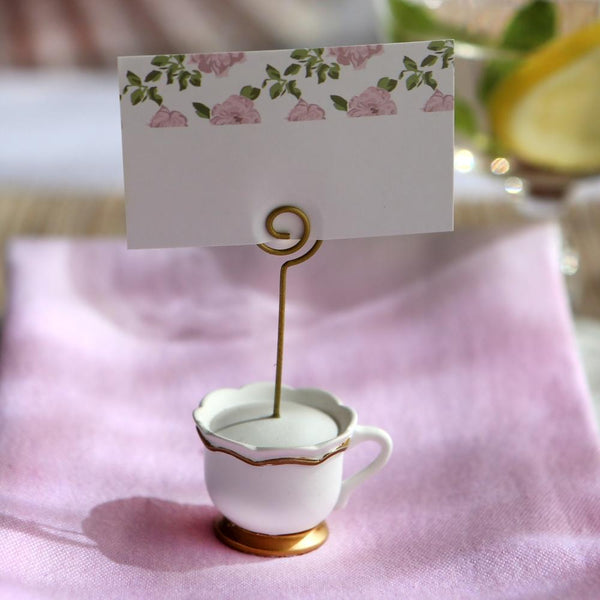 Tea Time Place Card Holder